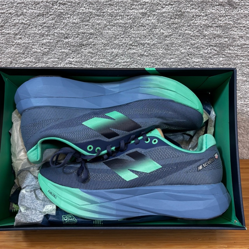 New Balance Women's Navy and Teal Running Sneakers